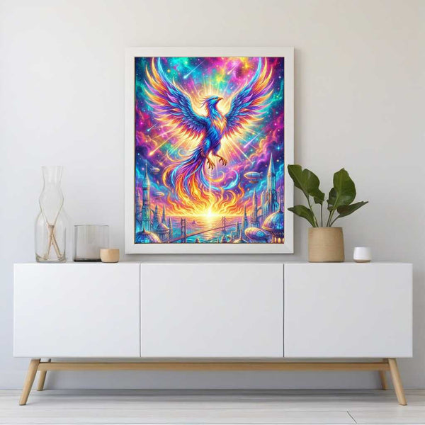 Phoenix of the Dawn — Diamond Painting Kit, product view 2