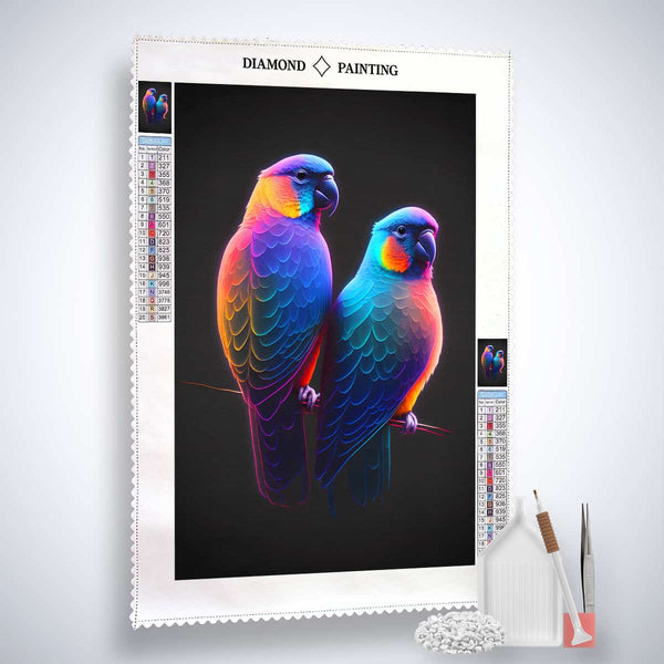 Birds Lovers — AB Diamond Painting Kit, product view 2