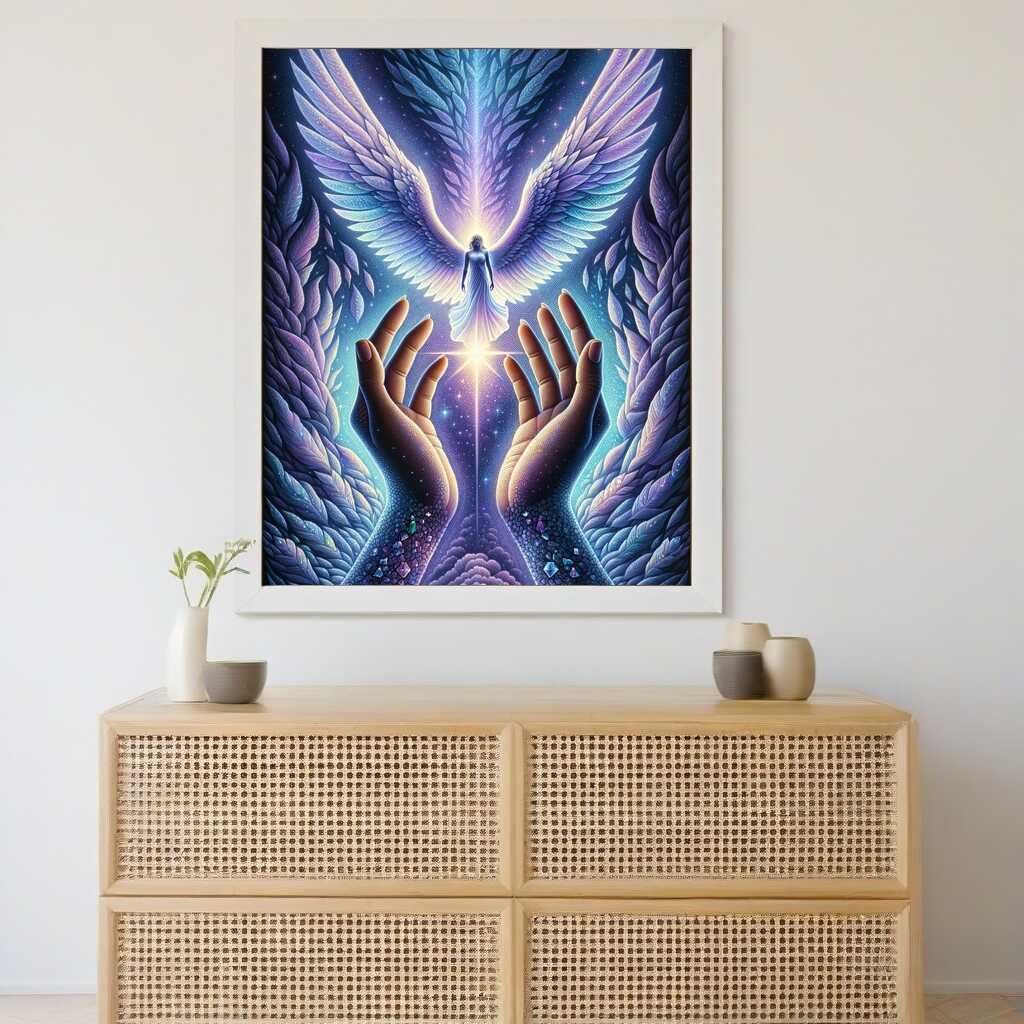 Hands Wings — Diamond Painting Kit, product view 2