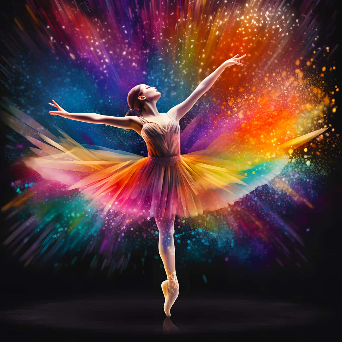 Woman dancing at night Part 2 — AB Diamond Painting Kit design