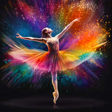 Woman dancing at night Part 2 — AB Diamond Painting Kit design