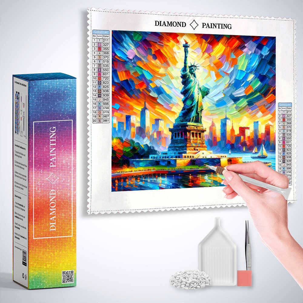Color explosion of freedom — Diamond Painting Kit, product view 3