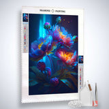 Neon flower arrangement — AB Diamond Painting Kit, product view 2