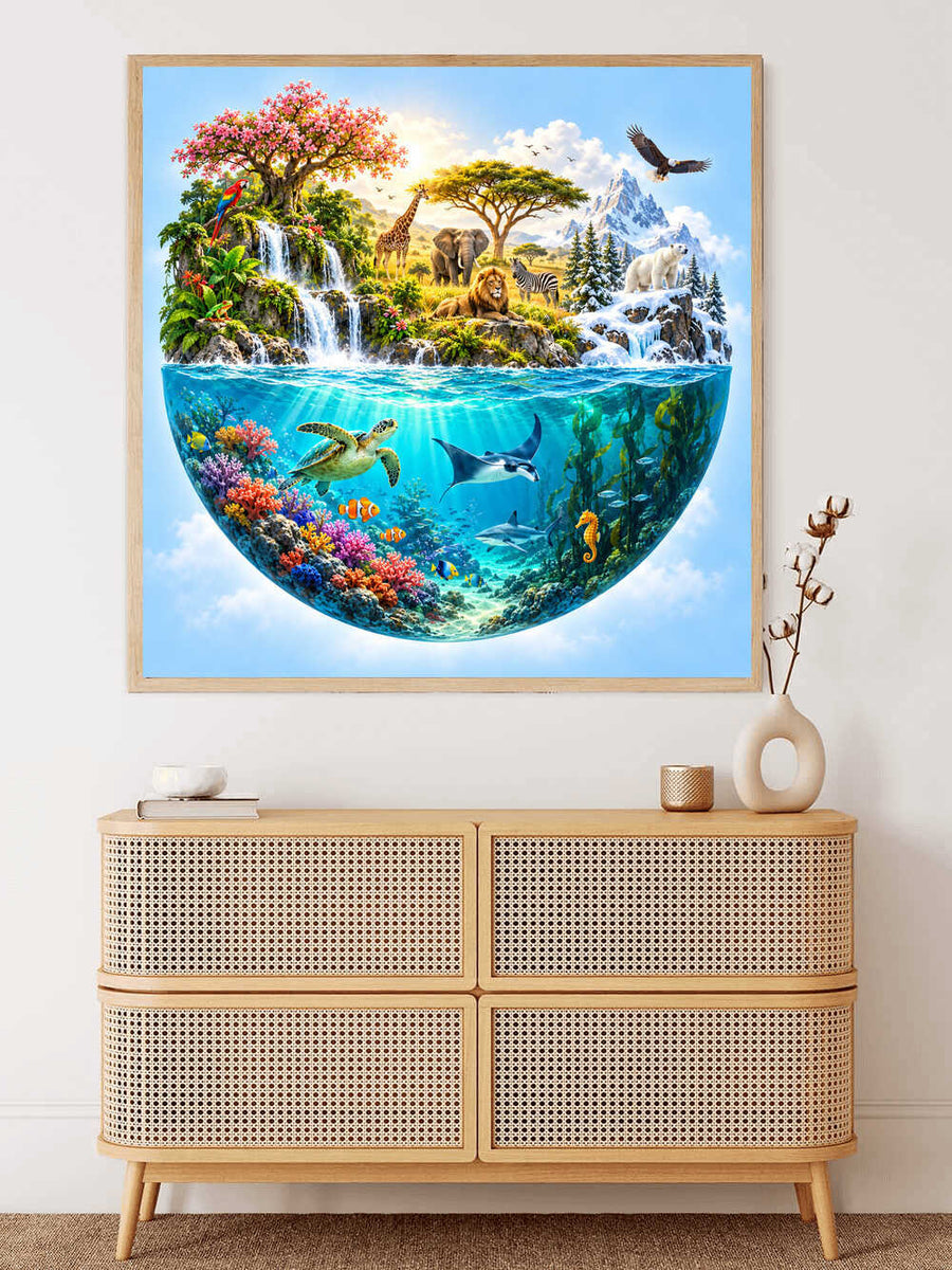 World of Animals — Diamond Painting Kit, product view 2