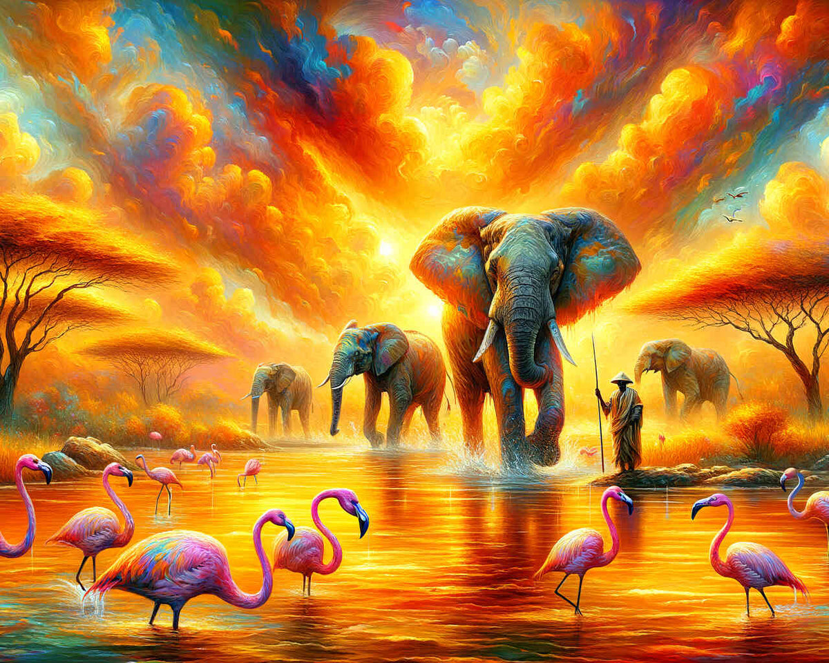 The beauty of Africa — Diamond Painting Kit design