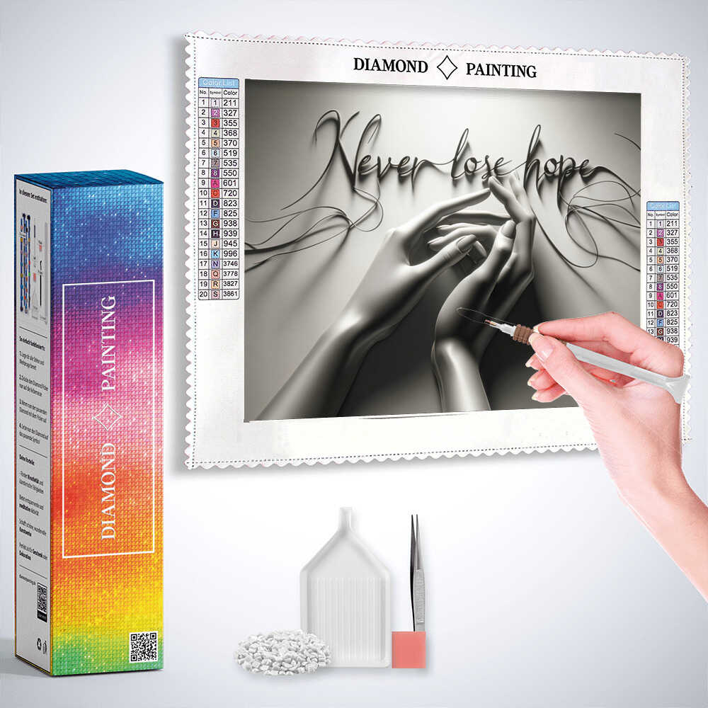 Never Lose Hope — Diamond Painting Kit, product view 3