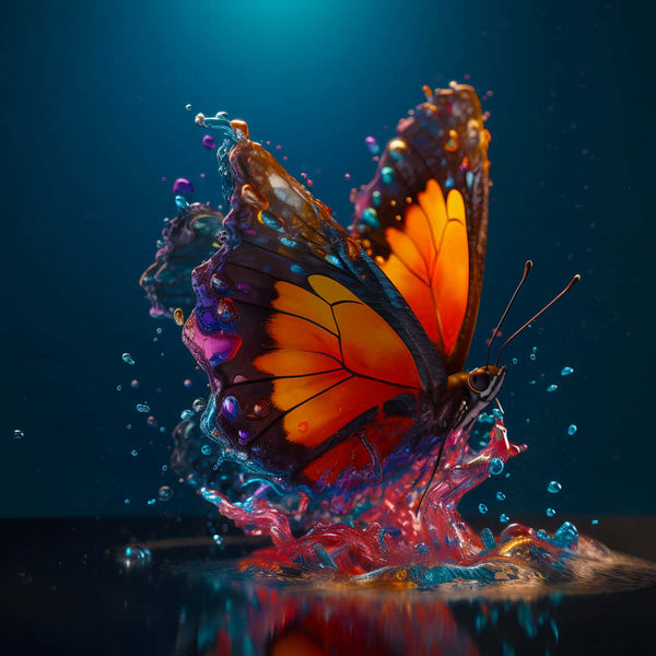 Butterfly bathing — AB Diamond Painting Kit design