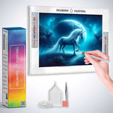 Unicorn in the Moonlight — Diamond Painting Kit, product view 3