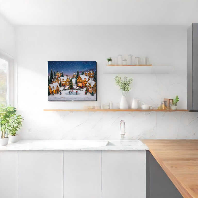 Winter Village Magic — Diamond Painting Kit, product view 2