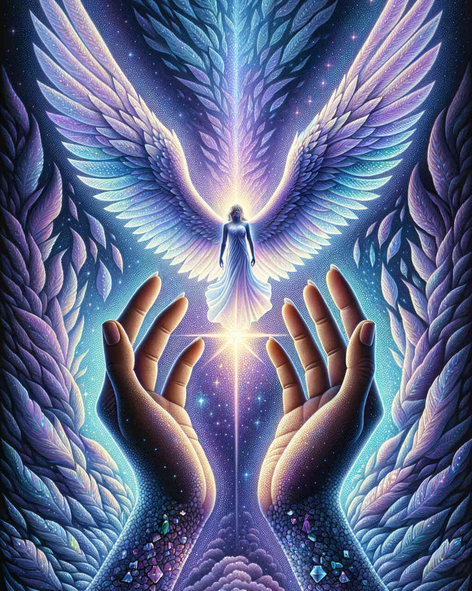Hands Wings — Diamond Painting Kit design