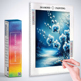Orchid in blue — Diamond Painting Kit, product view 3