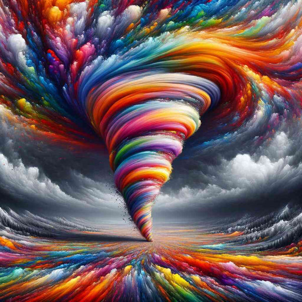 Color whirl of passion — Diamond Painting Kit design