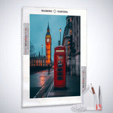 London, telephone box — Diamond Painting Kit, product view 2