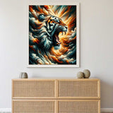 Roaring Tiger — Diamond Painting Kit, product view 2