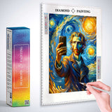 Selfie in Van Gogh Style — Diamond Painting Kit, product view 3