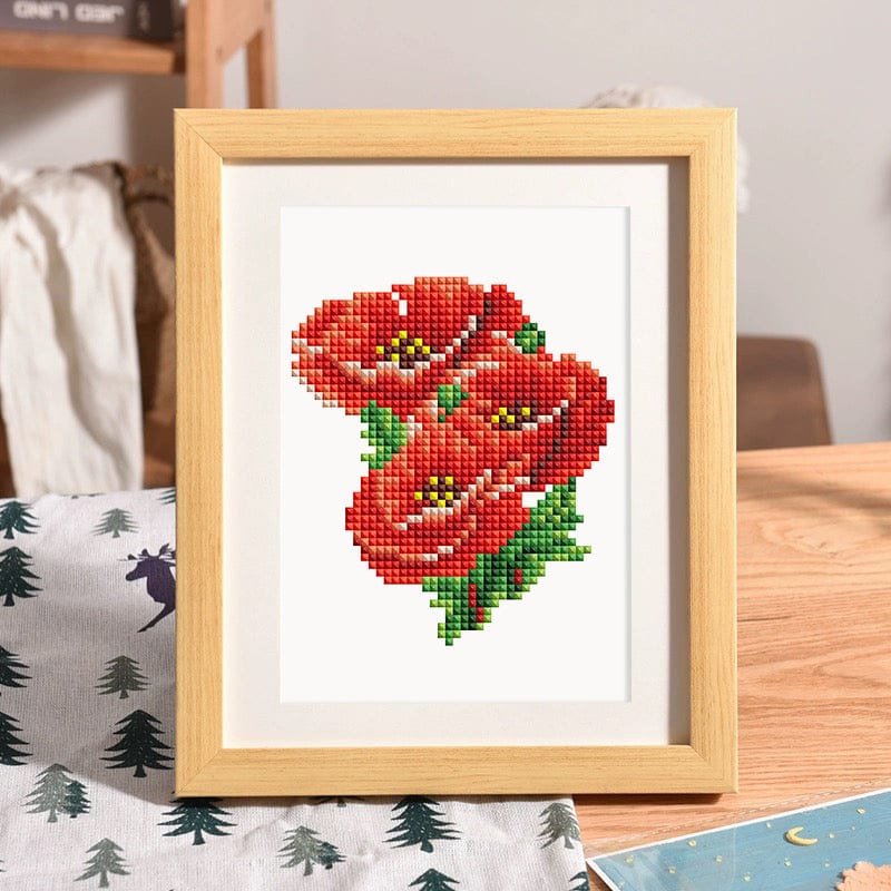A Sea of Flowers, Set of 12 — Mini Diamond Painting Set, product view 5