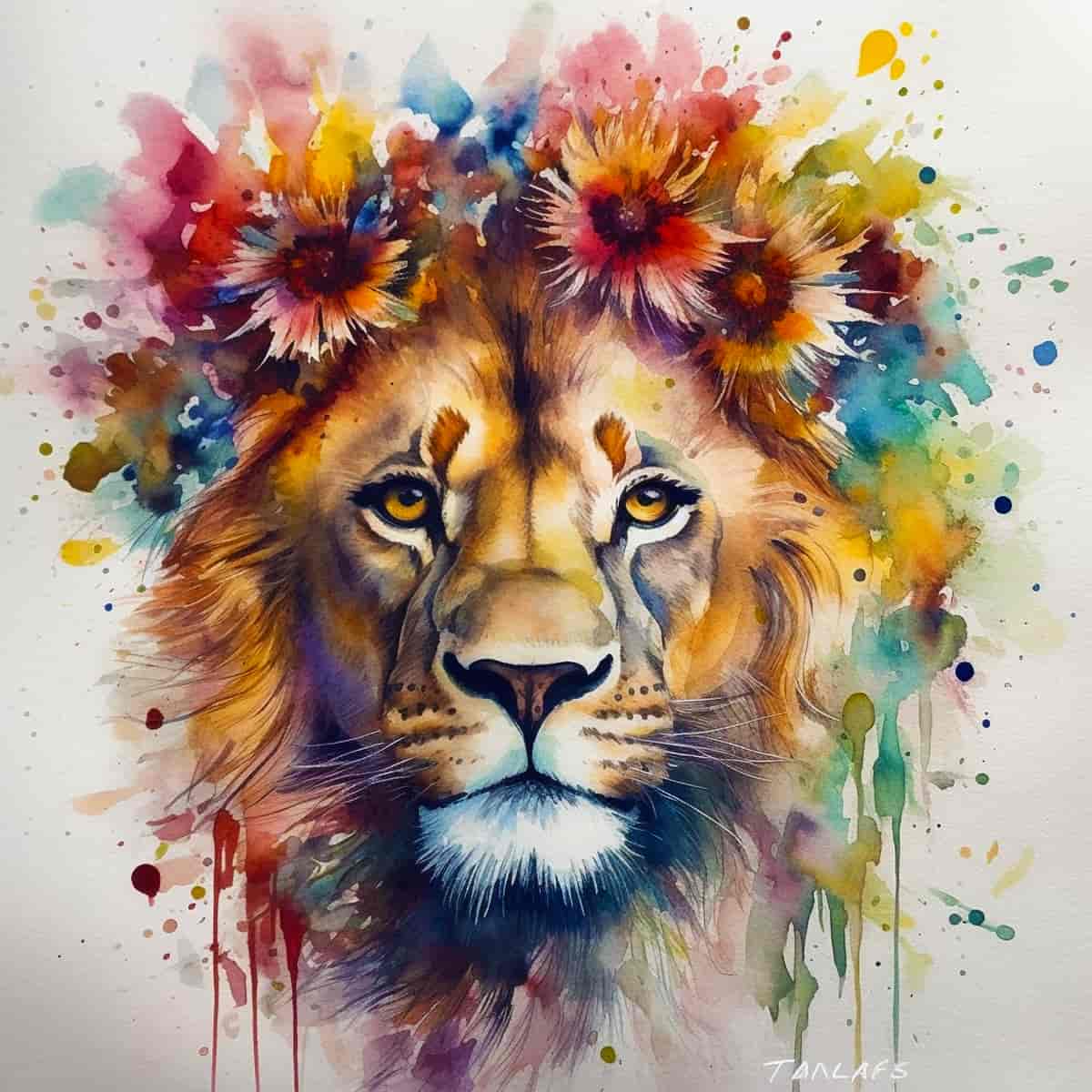 King of the animals (DP-2658) — Diamond Painting Kit design