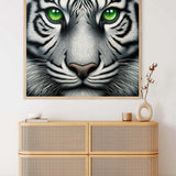 Tiger with green eyes — Diamond Painting Kit, product view 2