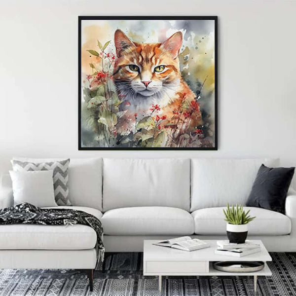 Mischievous cat — Diamond Painting Kit, product view 3