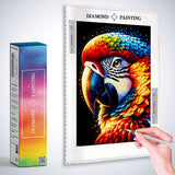 Parrot Portrait — Diamond Painting Kit, product view 3