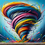 The Rainbow Tornado — Diamond Painting Kit design