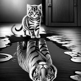 Discover the tiger in you — Diamond Painting Kit design