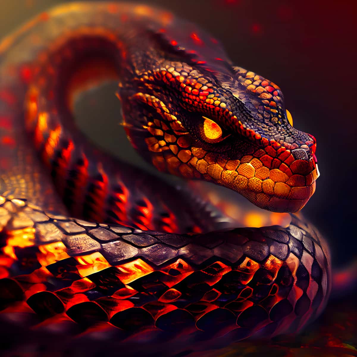 Mighty snake — Diamond Painting Kit design
