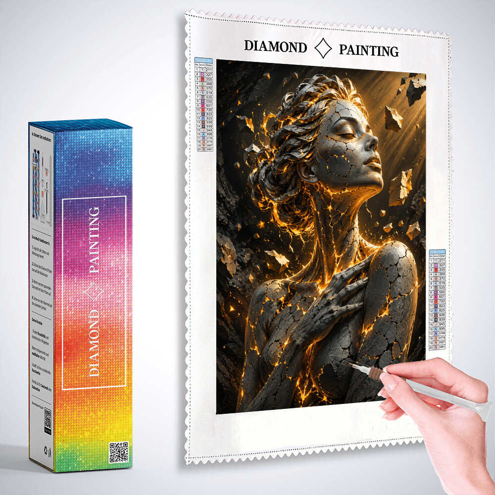 Goddess of Awakening — Diamond Painting Kit, product view 3