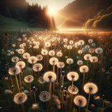 Morning above a Sea of Dandelions — Diamond Painting Kit design