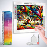 Color play of life — Diamond Painting Kit, product view 3