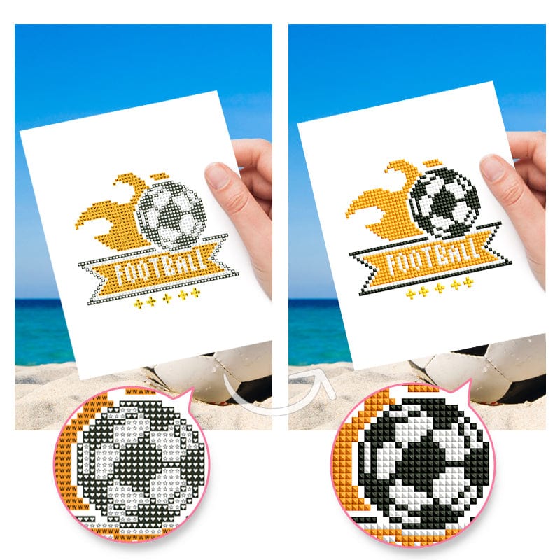 Soccer Fans Collection, Set of 12 — Mini Diamond Painting Set, product view 9