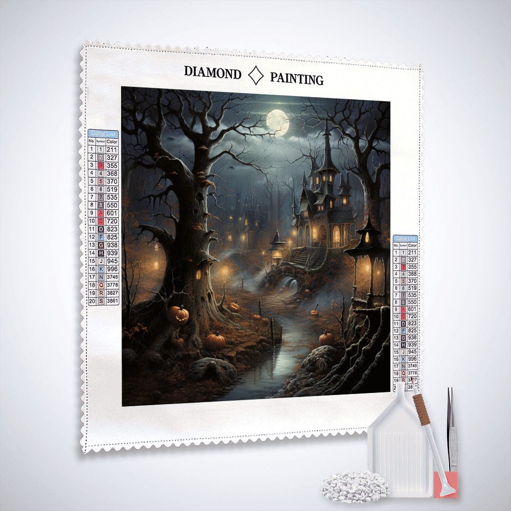 Halloween Ghost Forest — Diamond Painting Kit, product view 3