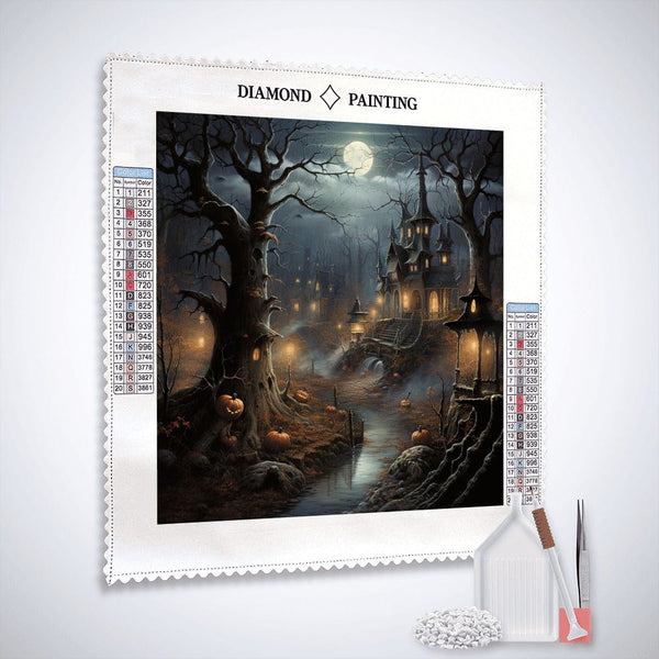 Halloween Ghost Forest — Diamond Painting Kit, product view 3