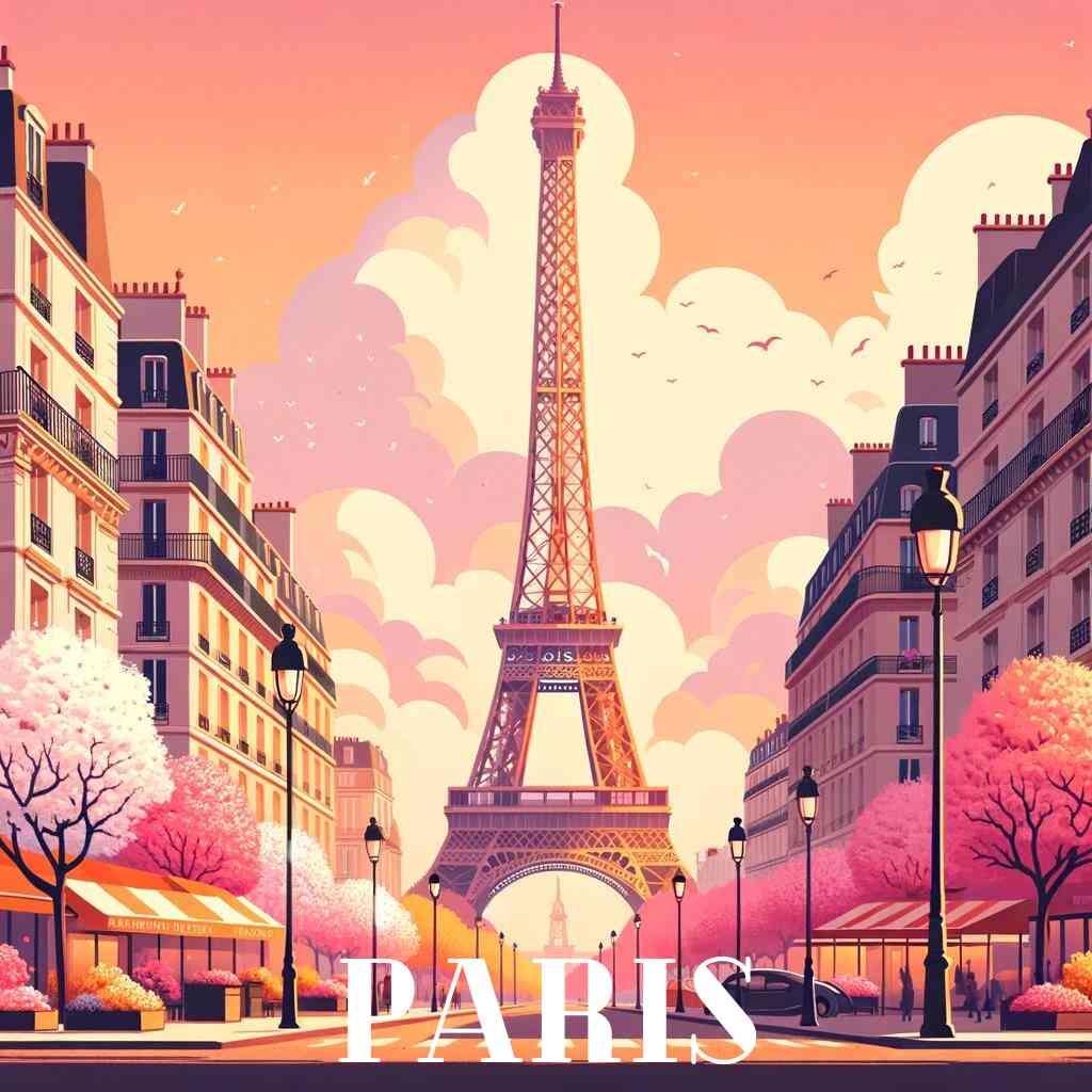 Parisian spring dream — Diamond Painting Kit design