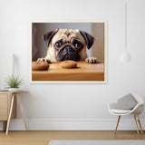 A Hungry Pug's Temptation — Diamond Painting Kit, product view 2