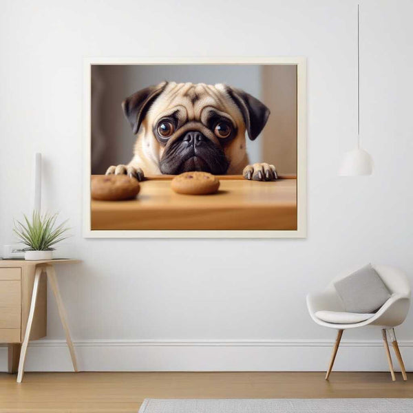 A Hungry Pug's Temptation — Diamond Painting Kit, product view 2
