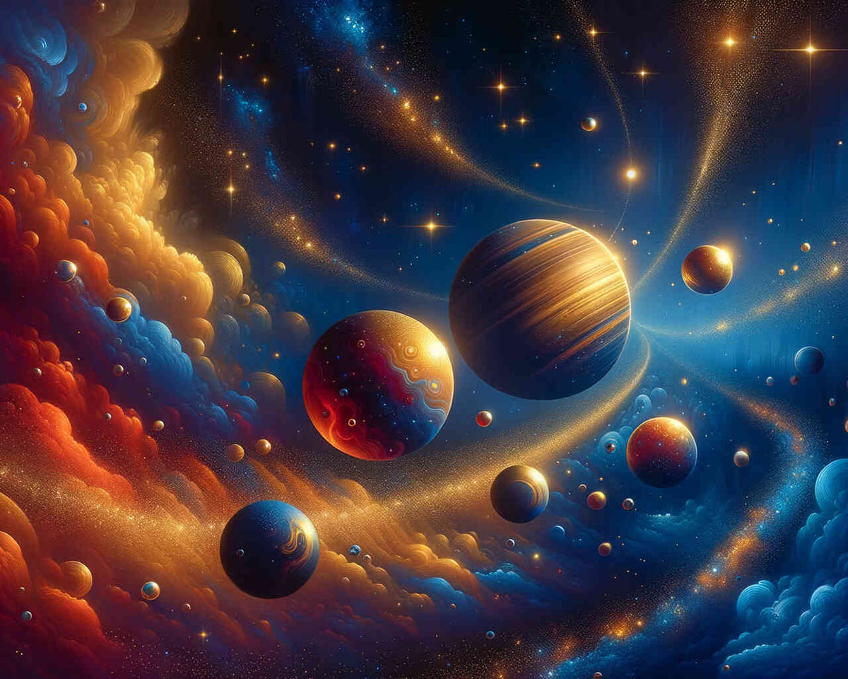 The Planetary System — Diamond Painting Kit design