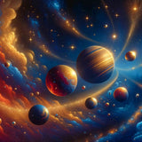 The Planetary System — Diamond Painting Kit design