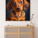 Dachshund with floppy ears — Diamond Painting Kit, product view 3