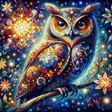 Mosaic owl — Diamond Painting Kit design