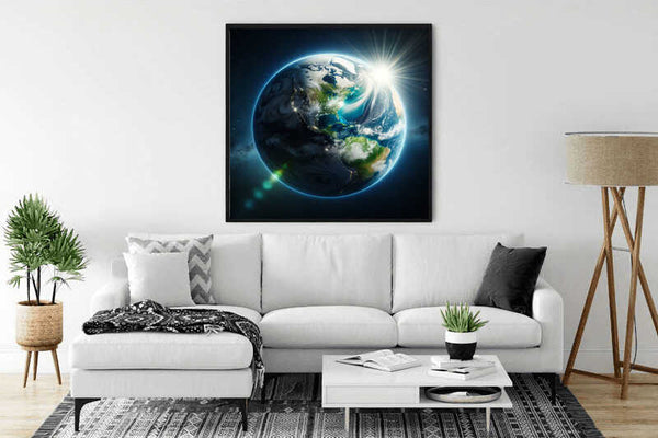 Awakening of the Blue Planet — Diamond Painting Kit, product view 2