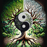 Jing and Jang Tree — Diamond Painting Kit design