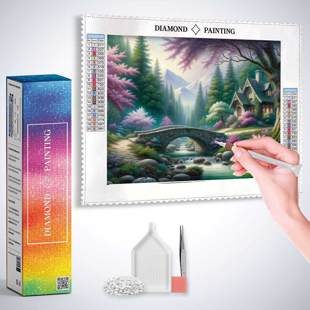 Romantic forest excursion — Diamond Painting Kit, product view 3