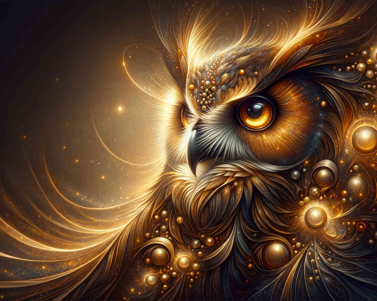 The Affectionate Owl — Diamond Painting Kit design