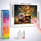 Coffee and a Donut — Diamond Painting Kit, product view 3
