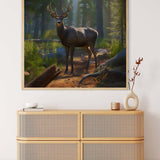 Peaceful deer in the forest — Diamond Painting Kit, product view 3