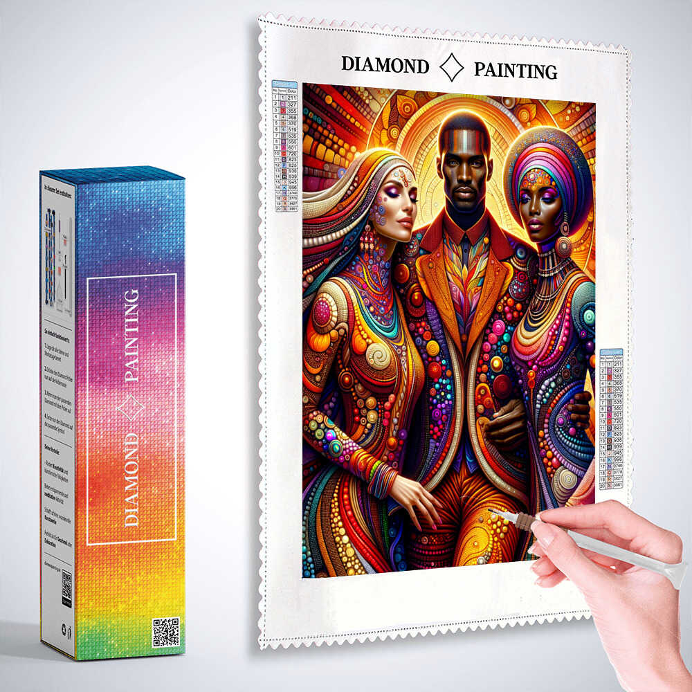 Colorful clothes — Diamond Painting Kit, product view 3