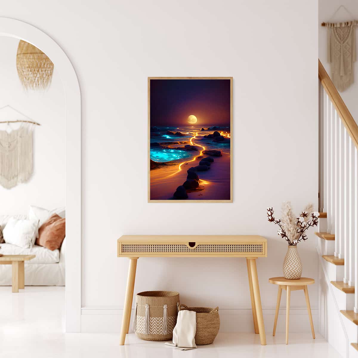 Light path on the beach — AB Diamond Painting Kit, product view 3