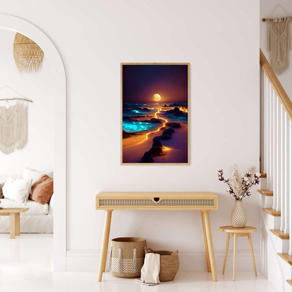 Light path on the beach — AB Diamond Painting Kit, product view 3
