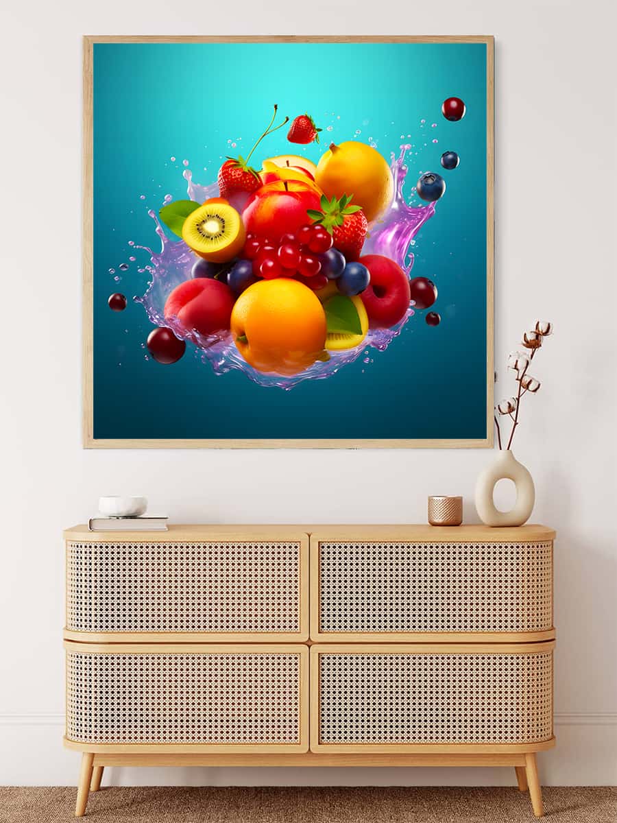 Fruit Cocktail Blue — Diamond Painting Kit, product view 3